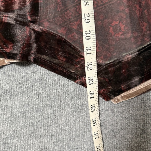 One World Plus Size 2X Studded Embroidered Tunic Top Brown Whimsigoth Dark Fairy - Picture 9 of 10